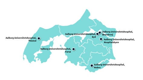 Kort over areal som Sundhedsråd Limfjorden dækker