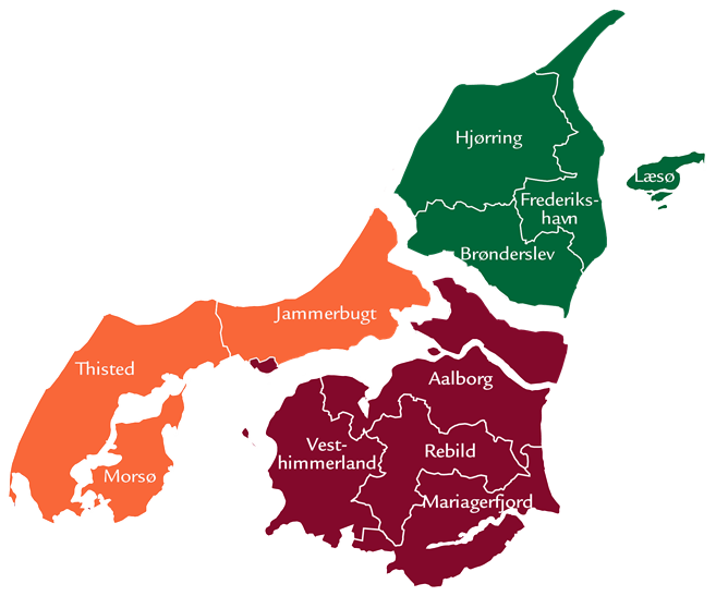 Kommuner i region nordjylland