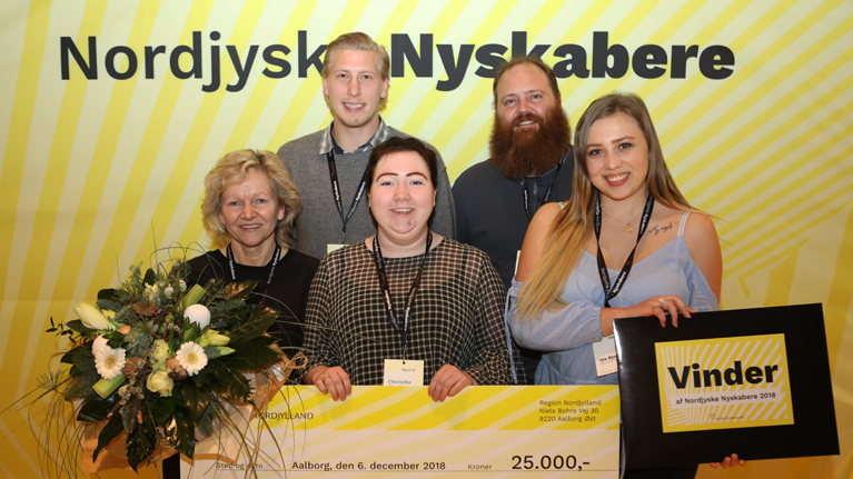 Vindere af Nordjyske Nyskabere 2018. Fotograf: Morten Holst Henriksen.