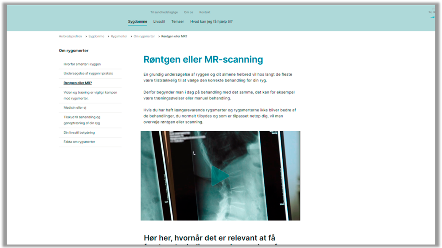 Røntgen eller MR-scanning